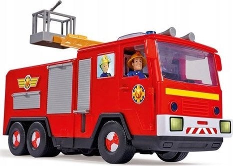 Zdjęcia - Auto dla dzieci Dickie Simba Fireman Sam Jupiter Series 13 Toy Vehicle  (Red/Yellow)