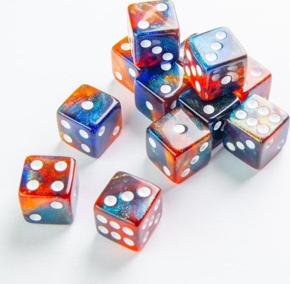 Gamegenic Gamegenic: Galaxy Series - D6 Dice Set (16 mm) - Mars