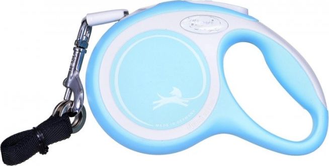 Flexi Smycz automatyczna dla psa New Comfort XS taśma 3 m kol. błękitny