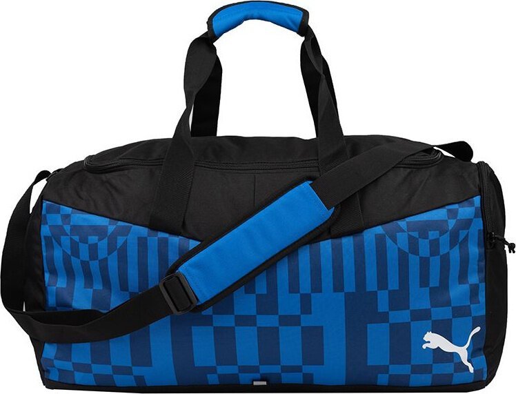 Puma Torba sportowa individualRISE Medium niebiesko-czarna (79913 02)