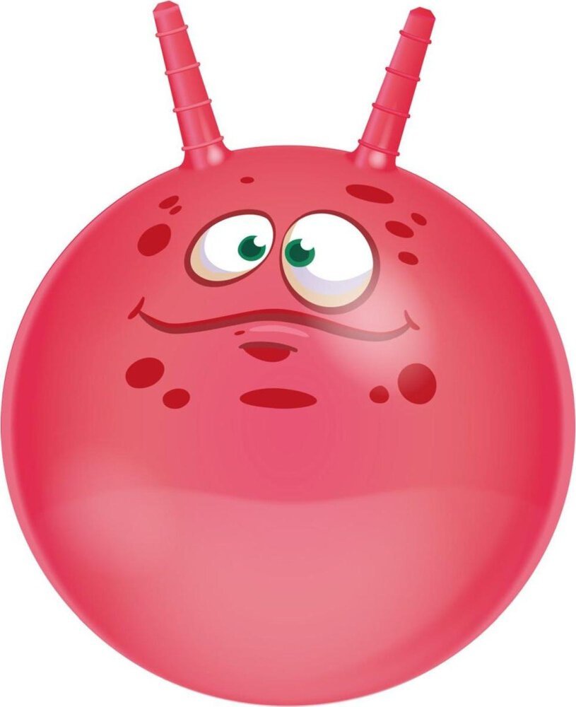 Eddy Toys PIŁKA DO SKAKANIA Z ROGAMI 45CM - RÓŻ