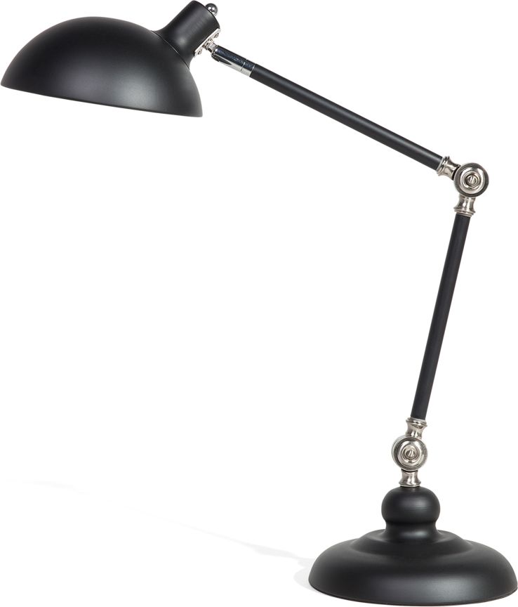 Zdjęcia - Lampa stołowa Beliani Lampka biurkowa  czarna  (42969)