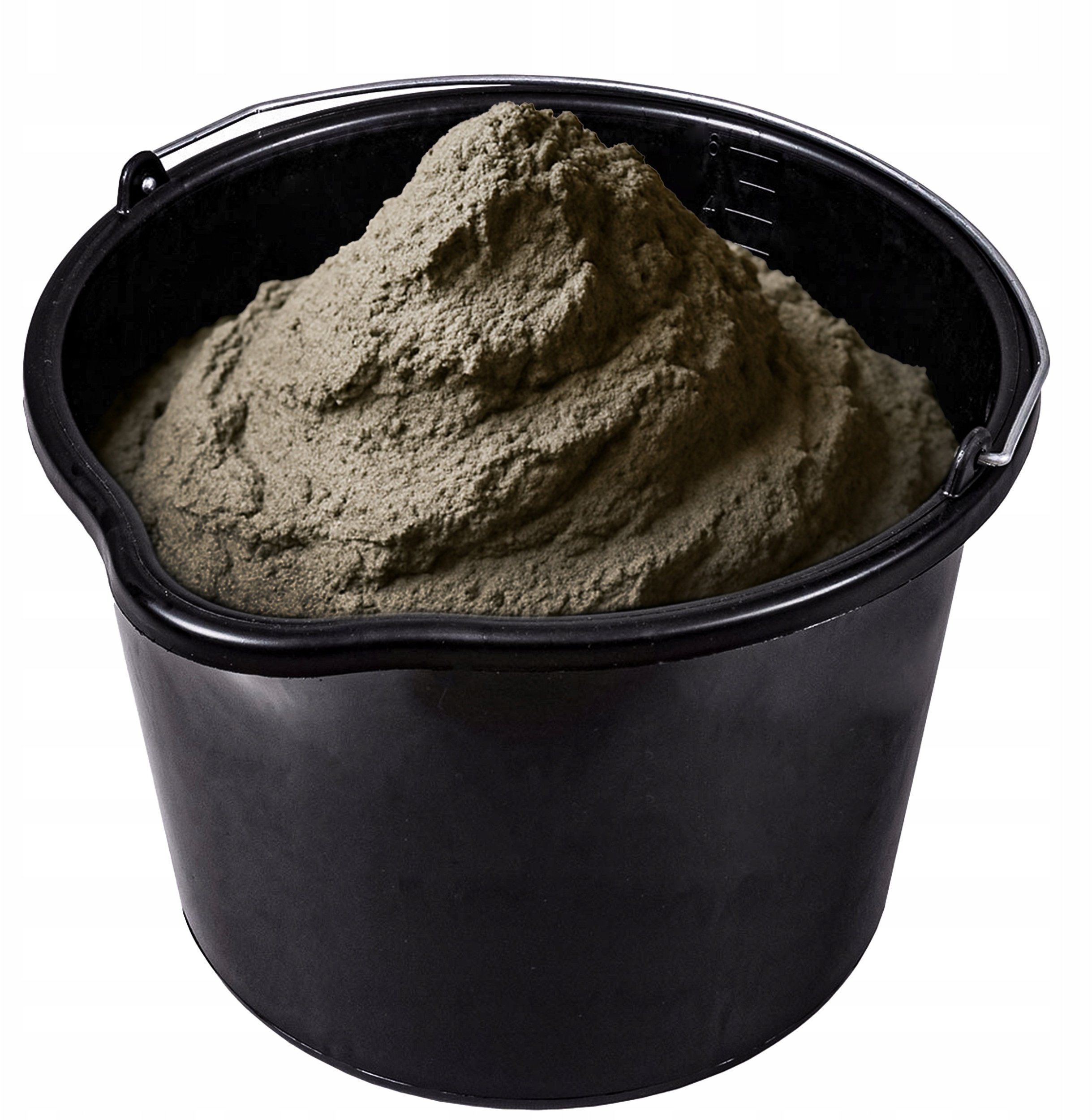 Geko Wiadro budowlane 16L czarne z lejkiem