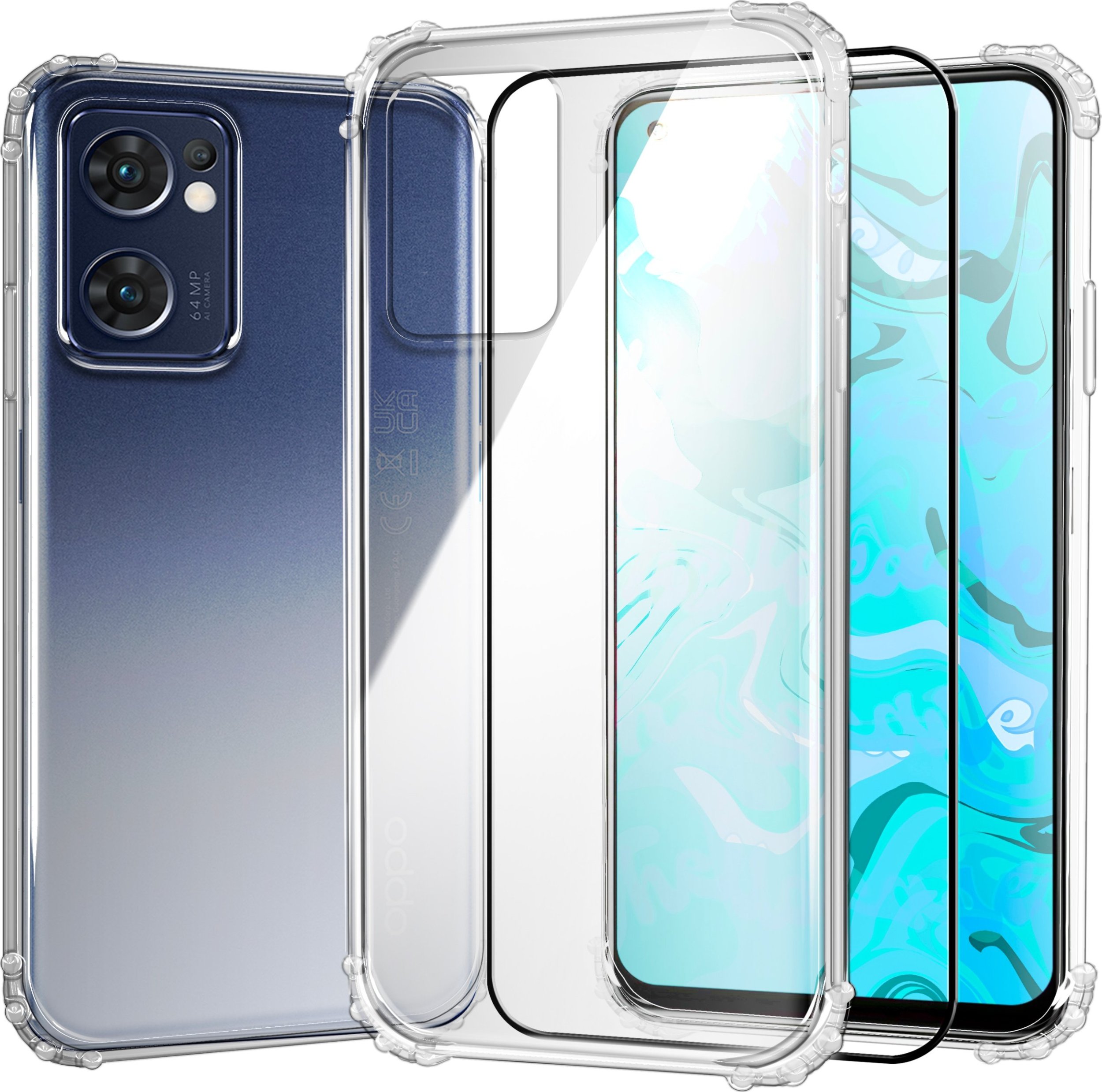 Hello Case ETUI PANCERNE DO OPPO RENO 7 5G GLOBAL | CASE SILIKON GUMOWE SLIM SZKŁO