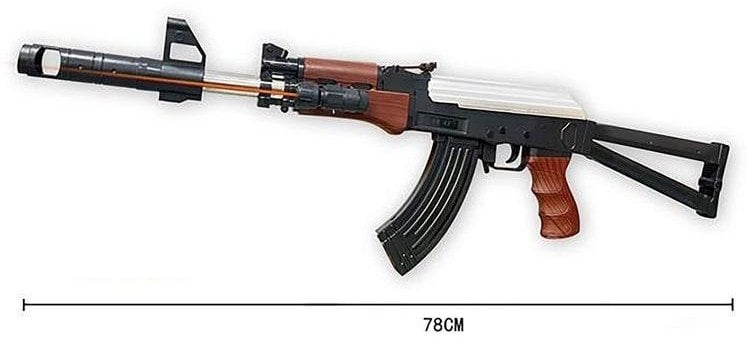CABOTOYS Karabin AK-47 na kulki plastikowe z laserem