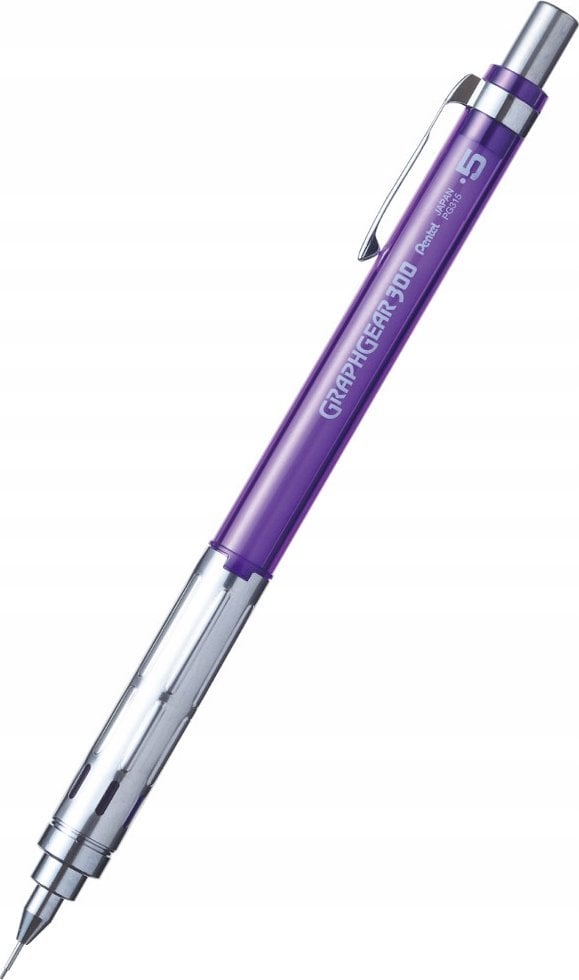 Pentel Ołówek automatyczny Pentel GraphGear 300 0.5mm fioletowy, FIOLETOWY
