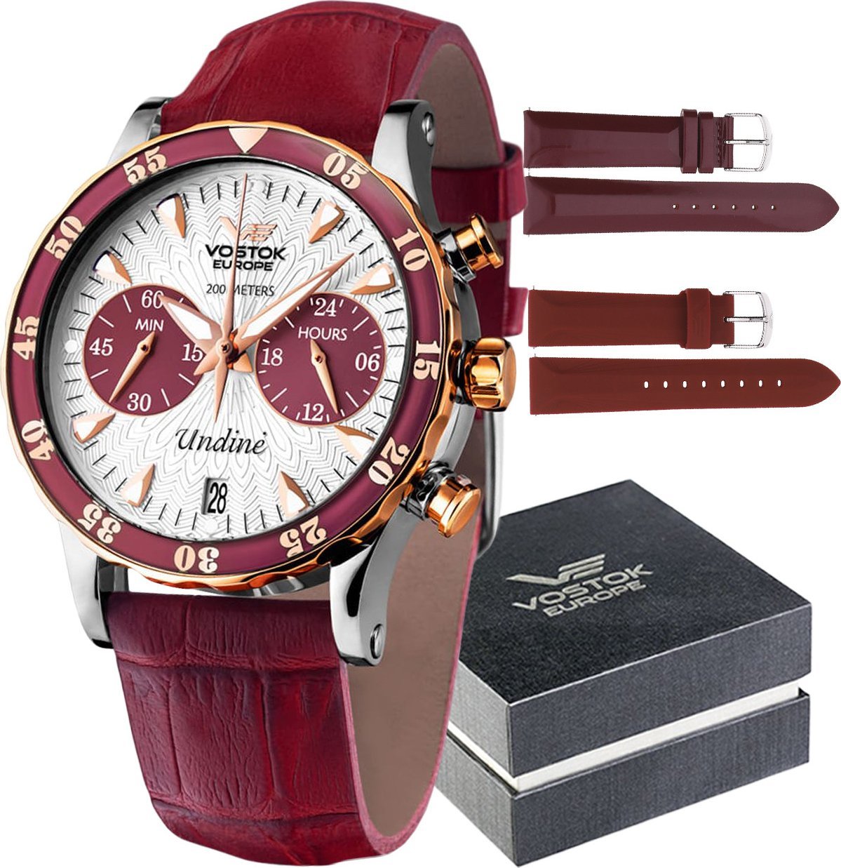 Zegarek Vostok Europe Zegarek damski Vostok Europe VK64-515E567 różowy