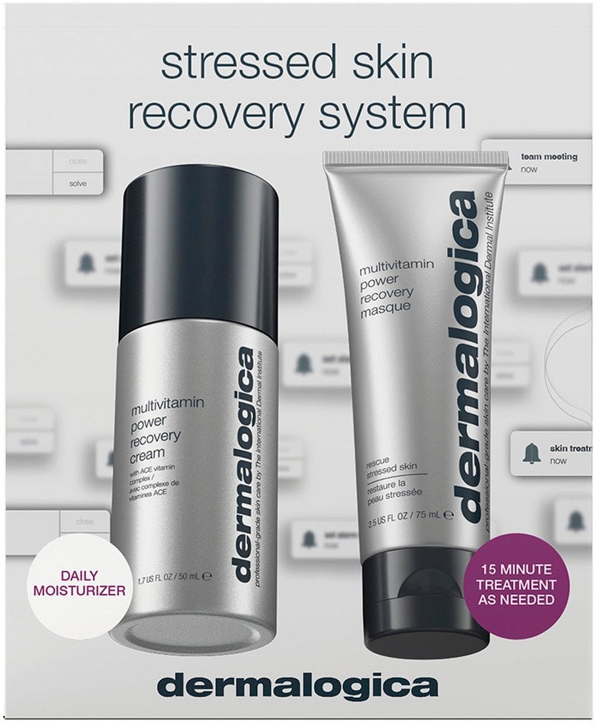 Dermalogica Stressed Skin Recovery System Set : Multivitamin Power Recovery, Recovery, Cream, For Face, 50 ml + Multivitamin Power Recovery, Anti-Stre