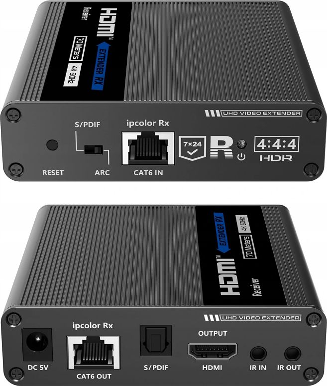 Фото - Медіаконвертер Spacetronik System przekazu sygnału AV  Konwerter sygnału HDMI na LAN SPH-6 