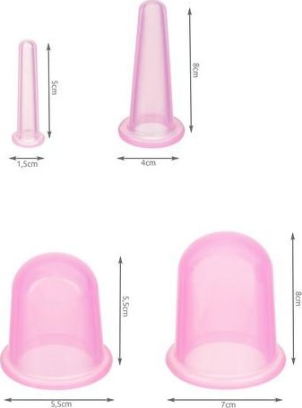 Iso Trade Chińskie bańki silikonowe z masażerem - zestaw