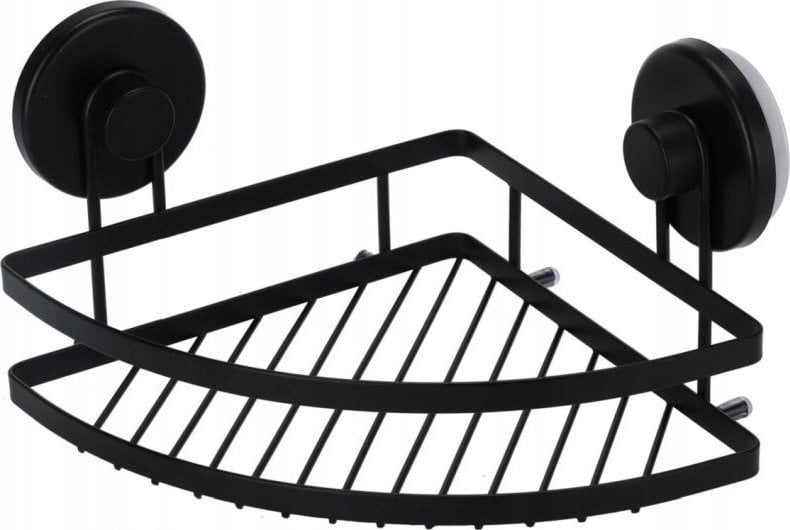 Koszyk prysznicowy Bathroom Solutions Półka narożna pod prysznic na przyssawki, metalowa, 20 x 20 x ...