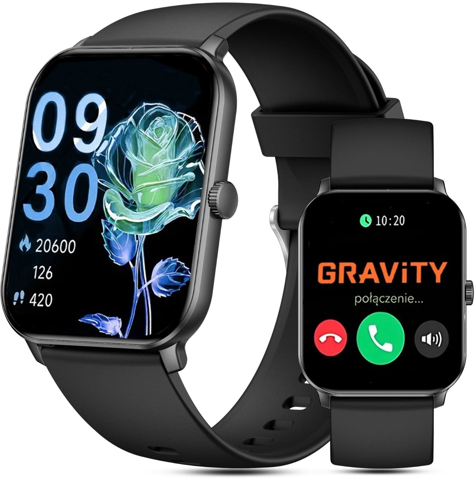Smartwatch Gravity SMARTWATCH damski Gravity GT36-5 BK/BK PROF