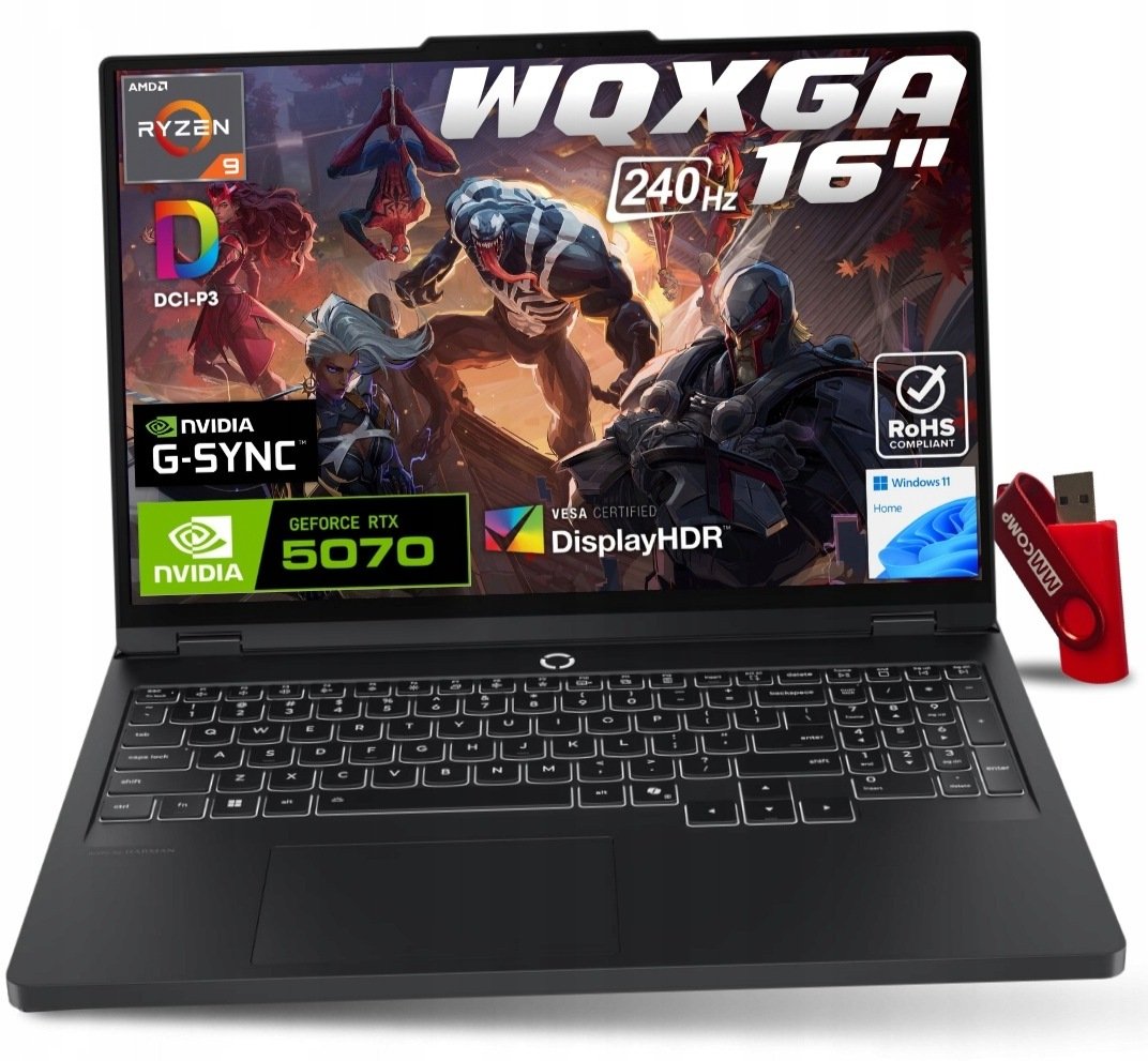 Lenovo Legion Pro 5 Ryzen 9 8940HX / 32 GB / 2 TB / RTX 5070 / 240 Hz (83LT004JMZ)