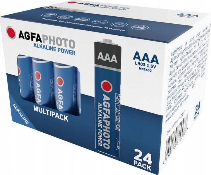 AgfaPhoto Bateria alkaliczna Power AAA LR03 Micro 24St.