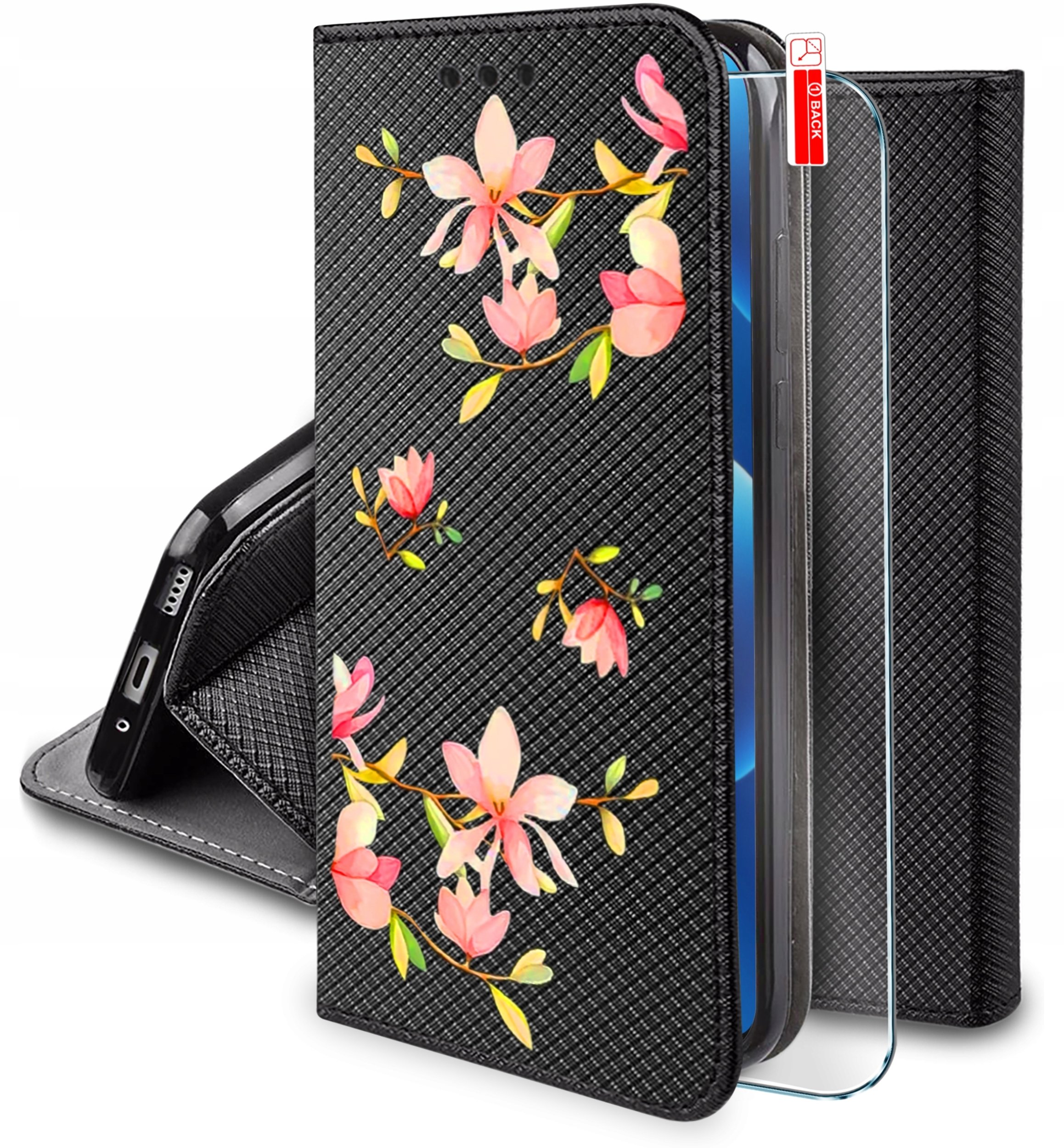 Etui do Honor 400 Lite MAGNET WZORY CASE + SZKŁO 9H