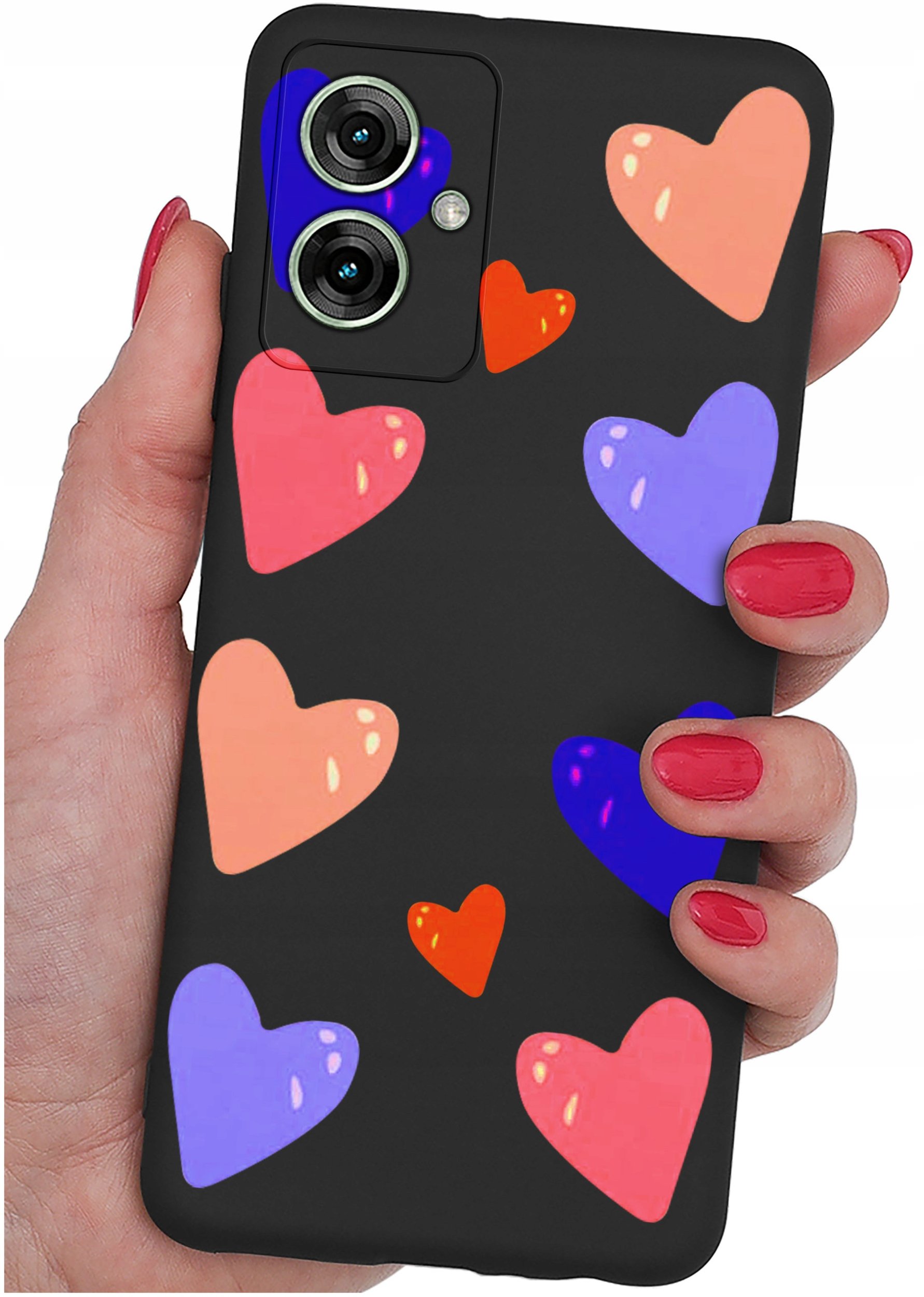 Etui do Motorola Moto G55 5G WZORY |SILIKONOWE MATT CASE + SZKŁO 9H
