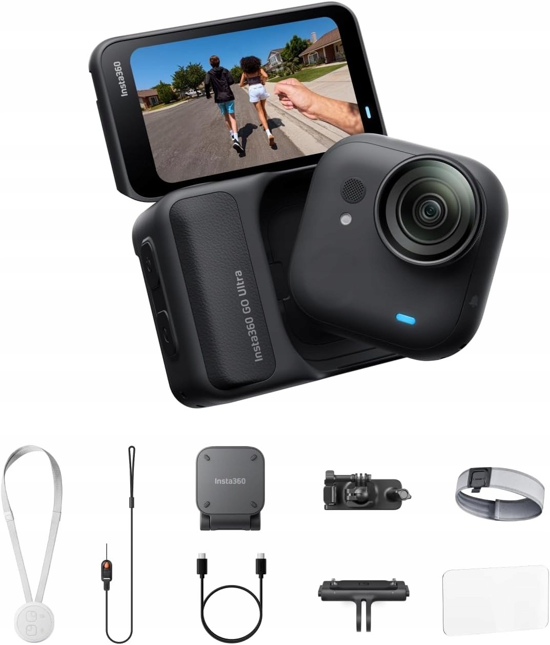 Kamera SunnyLife Insta360 GO Ultra kamera sportowa 4K CMOS magnetyczna 14.27mm