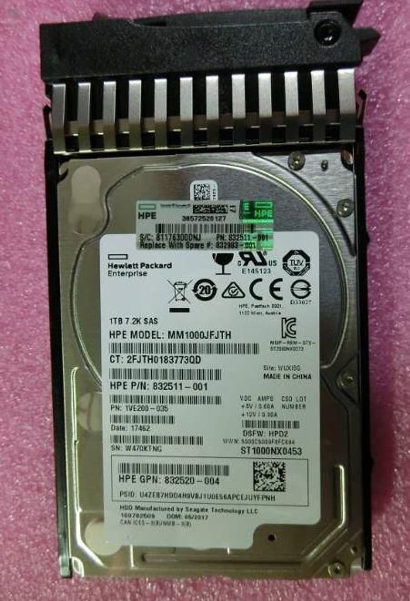 Dysk serwerowy HP 1TB 12G SAS MDL 7.2K SFF