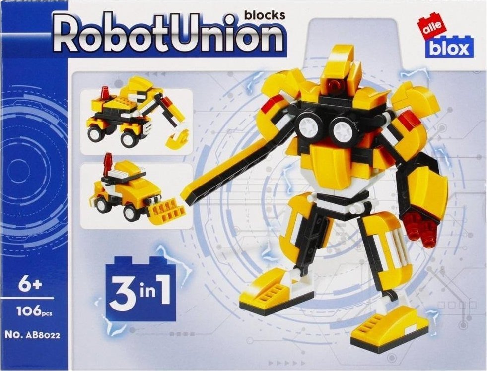 ALLEBLOX Klocki konstrukcyjne Robot 106 elementów (5904335830989)