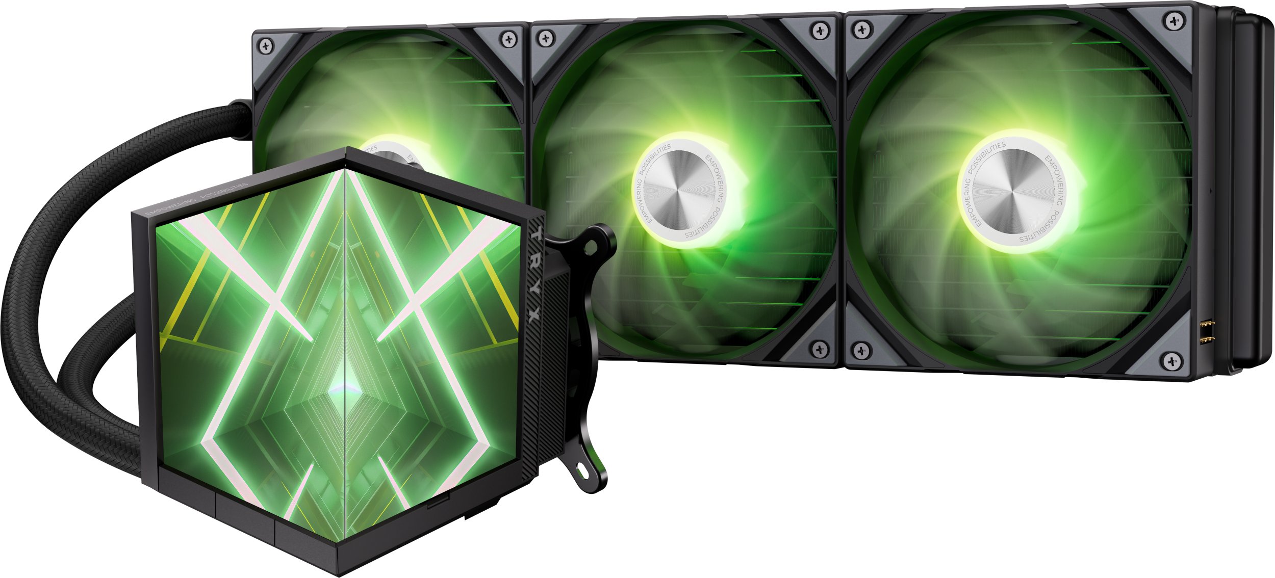 Chłodzenie wodne TRYX Chłodzenie wodne Tryx Stage 360mm Black wyświetlacz Dual IPS (L-S360A-DM3M-G0K)