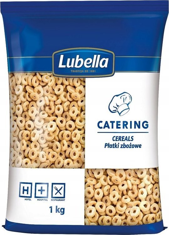 Lubella HORECAPŁATKI LUBELLA KÓŁKA MIOD. 1KG