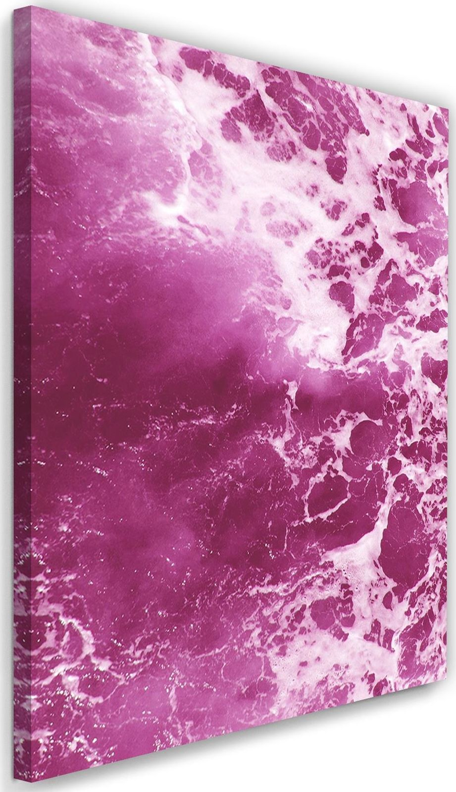 Zdjęcia - Obraz Feeby  na płótnie – Canvas, różowe fale 80x120