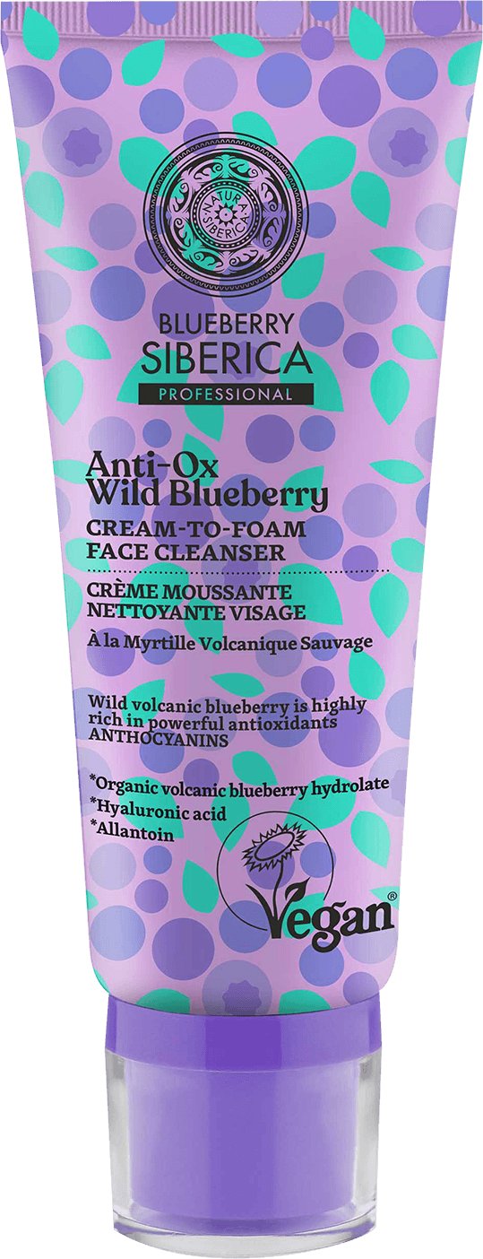 Natura Siberica Blueberry Siberica kremowa pianka oczyszczająca do twarzy 100ml