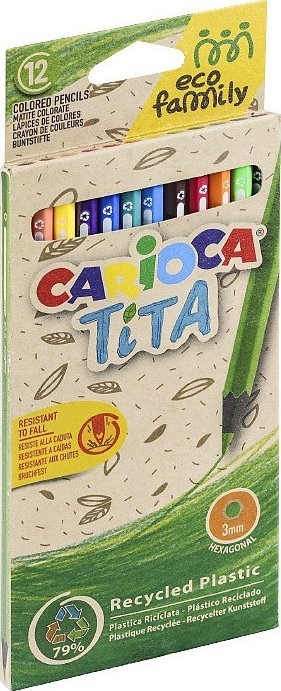 Carioca Kredki ołówkowe Carioca Tita 12 kolorów -