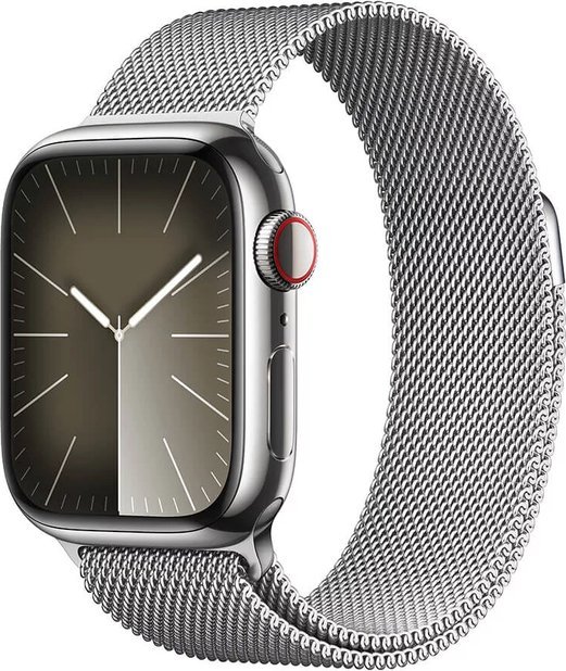 Фото - Смарт годинник Apple Smartwatch  Watch 9 GPS + Cellular 41mm Silver Stainless Steel Srebrn 