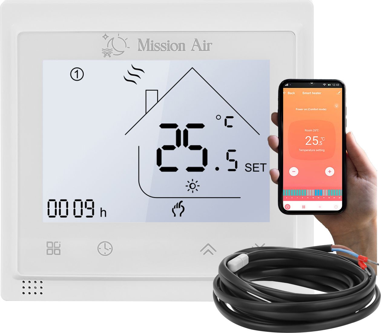 Mission Regulator temperatury MissionAir WiFi + czujnik