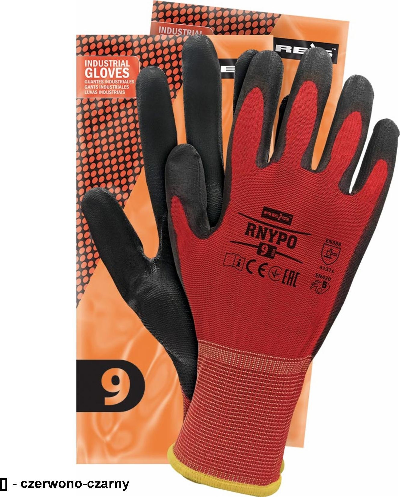 R.E.I.S. RNYPO - rękawice ochronne - fioletowo-szary 11