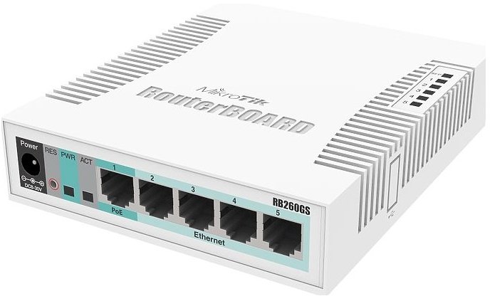 Switch MikroTik MikroTik RB260GS Switch 5xGLAN + 1xSFP