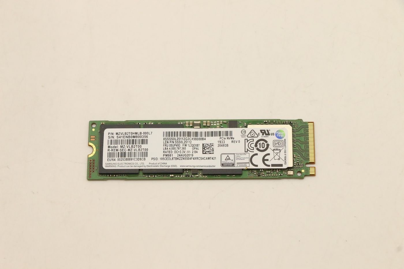 Dysk SSD Lenovo 2048GB M.2 PCIE SSD Gen3x4