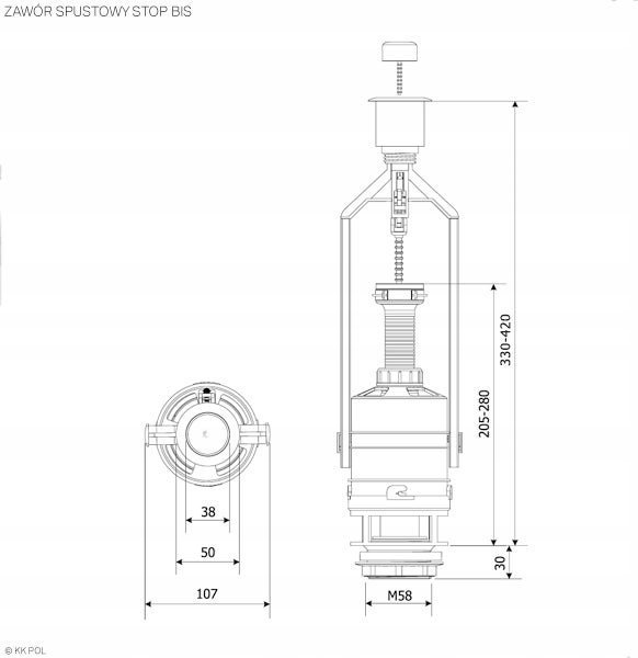 KK-Pol Zawór Spustowy KF