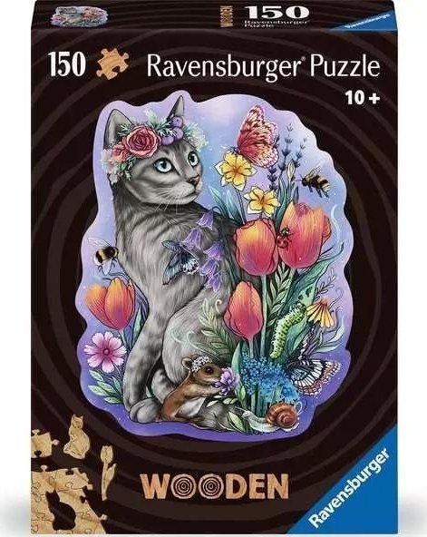 Puzzle drewniane 150 Kot