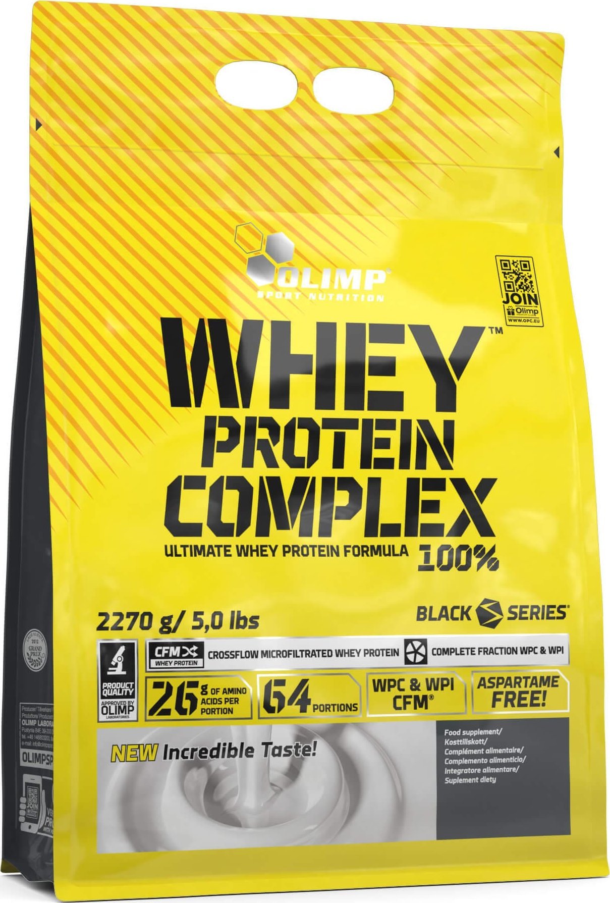 Фото - Протеїн Olimp Whey Protein Complex 100 - 2270 g-Vanilla Ice Cream 