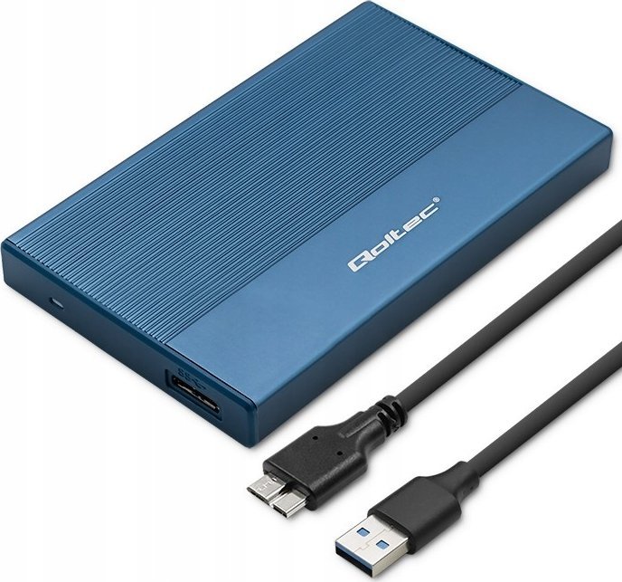 Kieszeń Qoltec Obudowa | Kieszeń na dysk SSD HDD 2.5' | SATA | USB 3.0 | Super speed 5Gb/s | 2TB | N...
