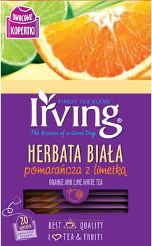 Irving Herbata biała - pomarancza z limetką 20 torebek