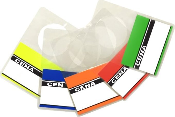 StudioCen Etykiety cenowe na butelkę 50 sztuk - ZIELONE