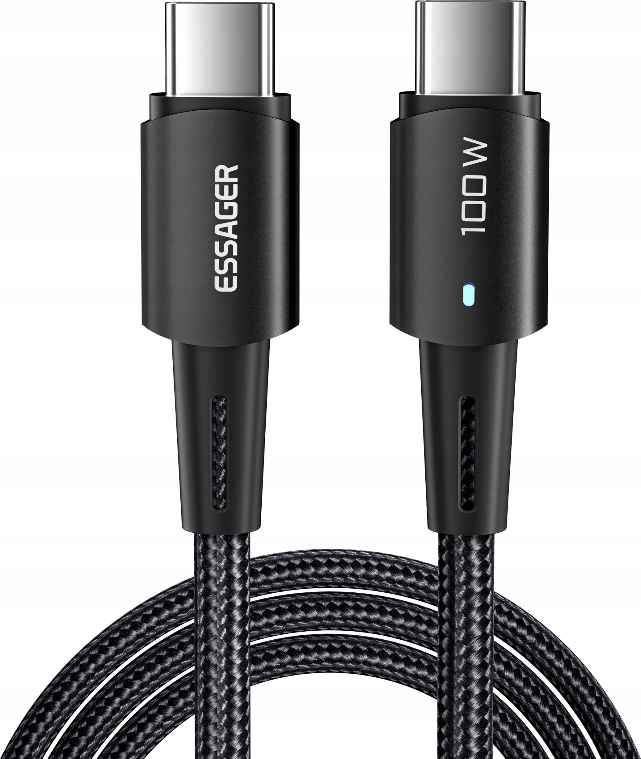 Kabel USB Essager Kabel USB-C do USB-C 100W Essager 1m (czarny)