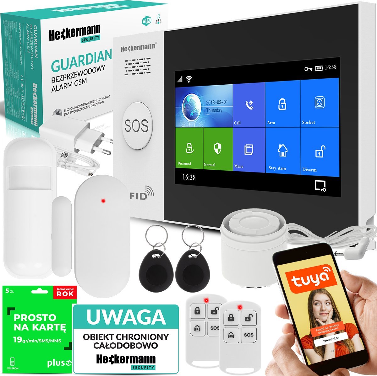 Heckermann Alarm Gsm Guardian V Tuya Box