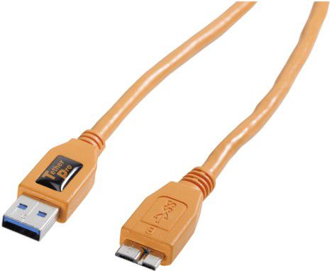 Фото - Кабель Tether Tools TetherPro USB 3.0 A/Micro B, 4.6m, Pomarańczowy  (CU5454)