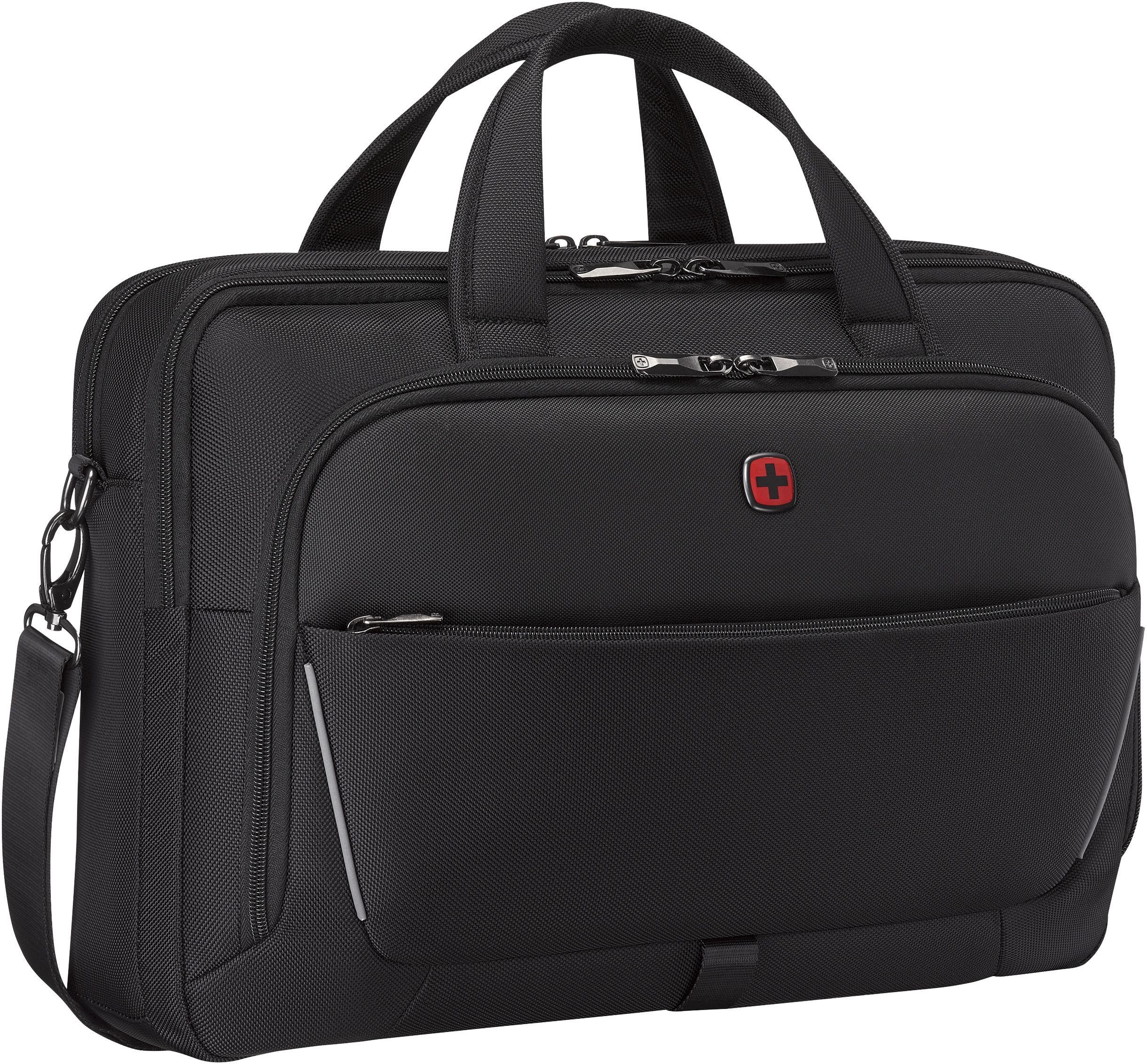 Torba Wenger WENGER Meteor Brief 40,64cm 16cal 43,18cm 17cal Laptop Briefcase with Tablet Pocket Bla...