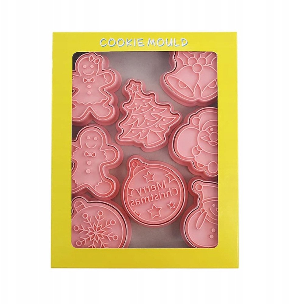 Grajlandia Foremki do Ciastek CHRISTMAS Christmas wykrawacz do ciasteczek 8szt