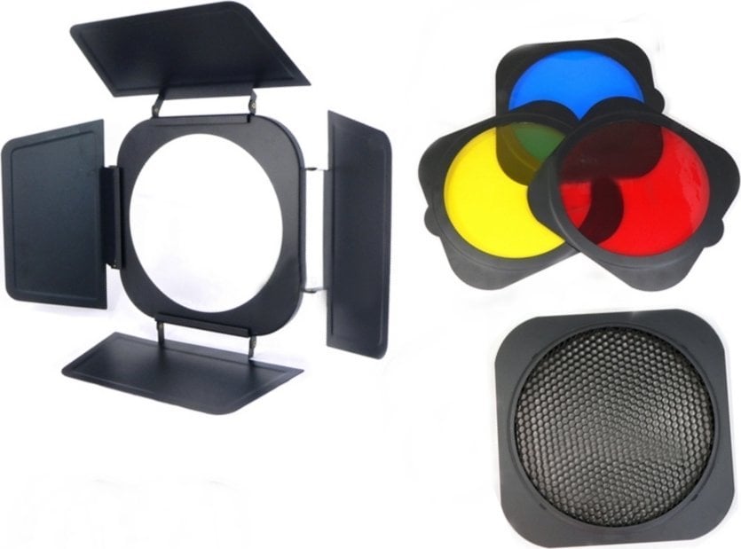 Jinbei Wrota z plastrem miodu i filtrami Jinbei do czaszy 19 cm