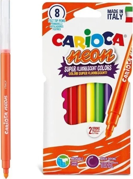 Carioca Pisaki neon 8 kolorów CARIOCA