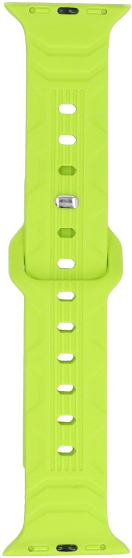 Pasek do smartwatcha GlacierX Silicone Wave Neon Lime do Apple Watch 38/40/41mm Limonkowy