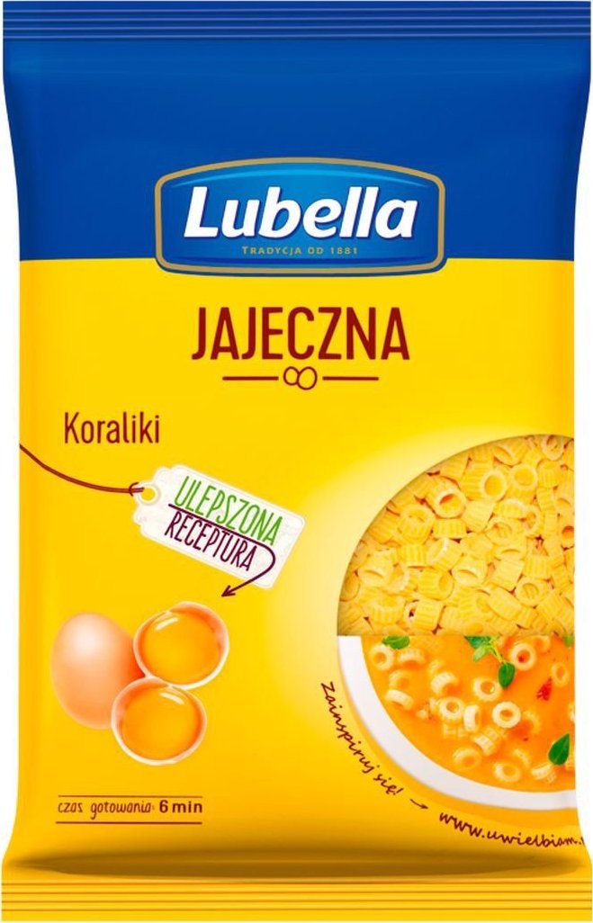 Lubella Jajeczna Makaron koraliki 250 g
