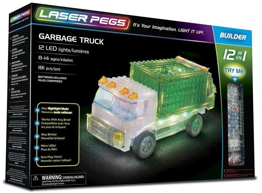 Laser Pegs 12w1 Garbage Truck (LASE0040)