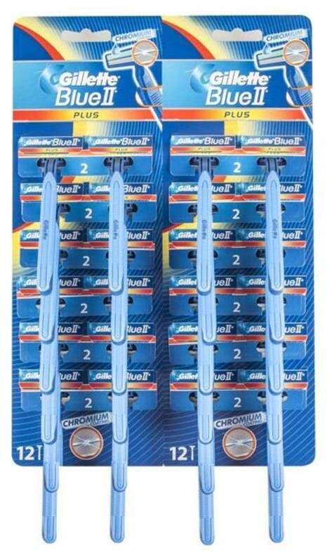 Procter GILLETTE Blue 2 Plus Maszynka do golenia dla mężczyzn 1 op. - 24 szt.